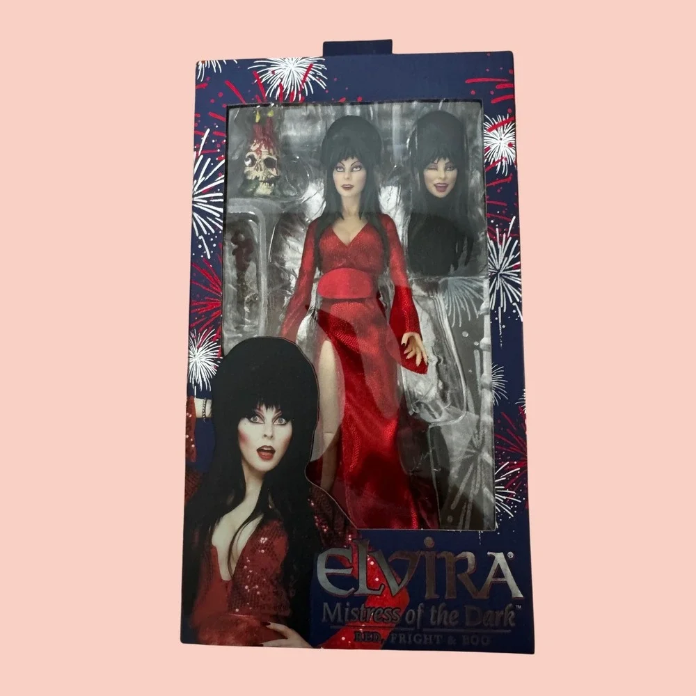 NECA Elvira Mistress of the Dark Red Fright & Boo 8 Inch Action Figure New